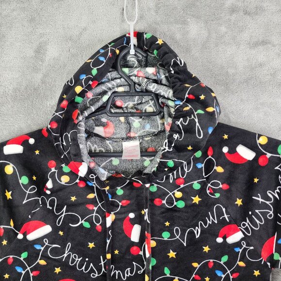 Girls No Boundaries Christmas Hooded Sweatshirt Long Sleeve Size L (11-13) - Picture 4 of 11